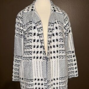 Liverpool Black and White Patterned Coatigan